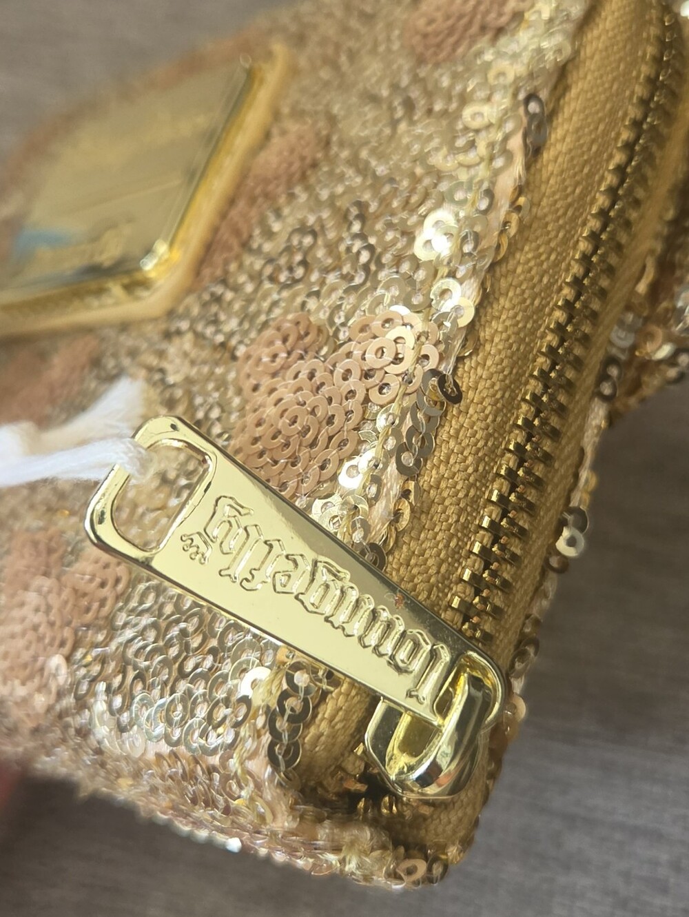 Wallet✨ SPARKLE ✨ Authentic Disney Parks x Loungefly Minnie Mouse Gold - Picture 5 of 9